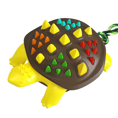 Manufacturers Sell Well Colorful Turtle Dog Cleaning Teeth Toy Pet Toys Dog Chew Toy
